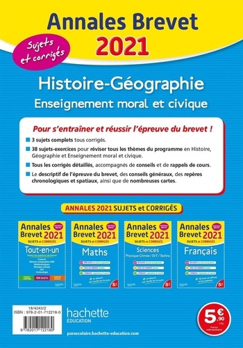 Histoire-Géographie, Enseignement moral et civique  Edition 2021