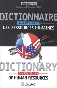 Christopher James et Antoine Tirard - Dictionnaire français-anglais des ressources humaines : Dictionary english-french of human resources.