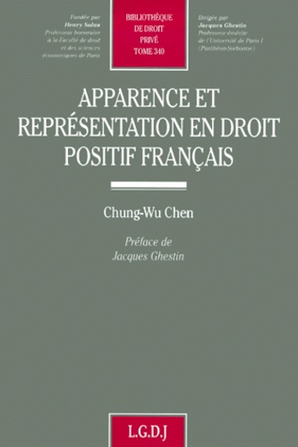 Chung-Wu Chen - Apparence Et Representation En Droit Positif Francais.