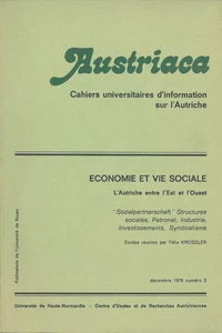 Economie et vie sociale