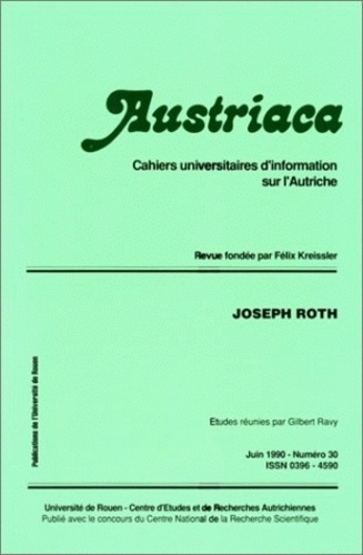  Auteurs divers - Austriaca N° 30 : Joseph Roth.