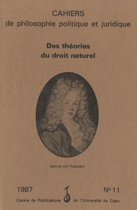 Des théories du droit naturel