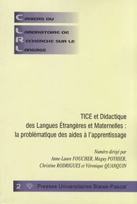 TICE et didactique des langues étrangères et maternelles : la problématique des aides à l'apprentissage