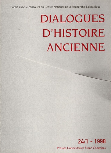  ISTA - Dialogues d'histoire ancienne N° 24/1 - 1998 : .