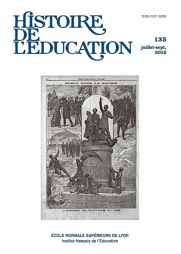 Jérémie Dubois et Jean-François Chanet - Histoire de l'éducation N° 135, Juillet-sept : .
