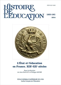 L'Etat et l'éducation en France (XIXe-XXE siècles)