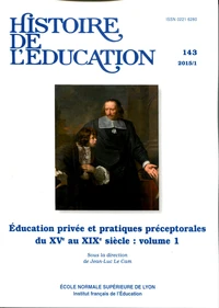 Histoire de l'éducation N° 143/2015