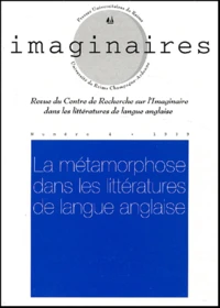 La métamorphose dans les littératures de langue anglaise