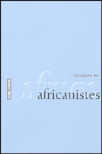 Journal des africanistes N° 73, fascicule 2