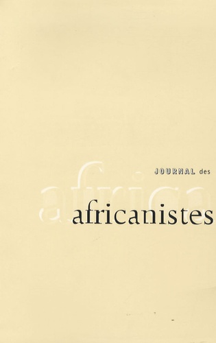 Vincent Dehoux et Hélène Pagezy - Journal des africanistes N° 76, fascicule 2 : .
