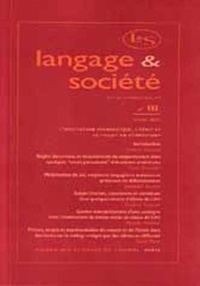 Josiane Boutet et Didier Demazière - Langage & société N° 111, 2/2005 : .