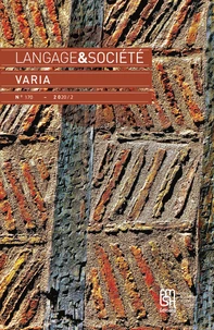 Langage & société N° 170-2020/2
