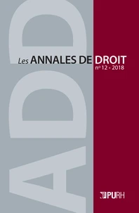 Les Annales de droit N° 12/2018