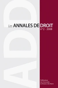 Les Annales de droit N° 2/2008