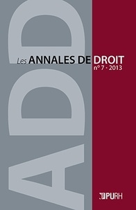Vanessa Brochot et Guillaume Tusseau - Les Annales de droit N° 7, 2013 : .
