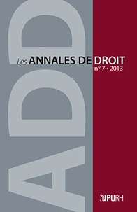 Les Annales de droit N° 7, 2013