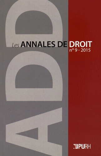 Vanessa Brochot - Les Annales de droit N° 9/2015 : .