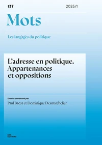 L'adresse en politique