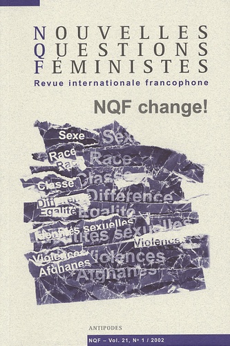  Auteurs divers - Nouvelles Questions Féministes Volume 21 N° 1/2002 : NQF change !.