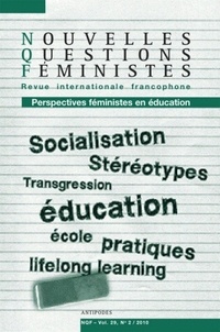 Martine Chaponnière et Farinaz Fassa - Nouvelles Questions Féministes Volume 29 N° 2/2010 : .