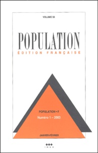  Collectif - Population Volume 58 N° 1 Janvi : .