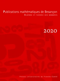 Publications mathématiques de Besançon 2020