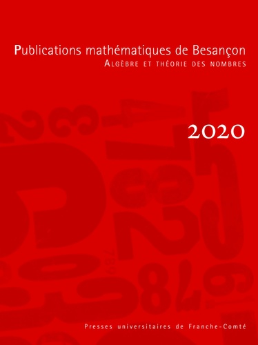 Publications mathématiques de Besançon 2020