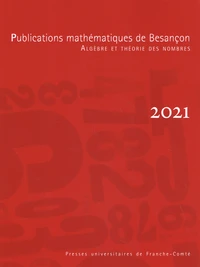 Publications mathématiques de Besançon 2021