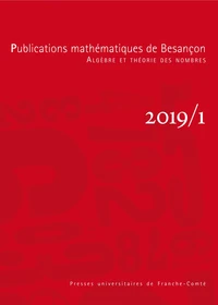 Publications mathématiques de Besançon N° 1/2019