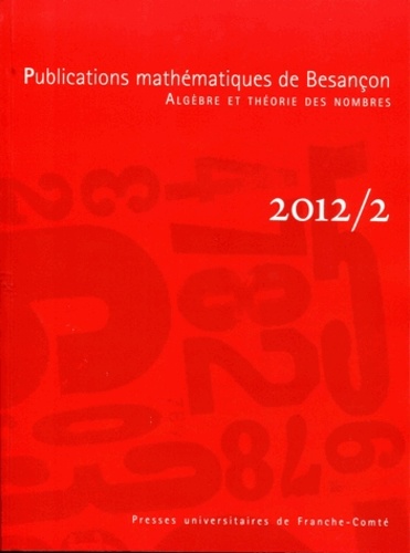 Christian Maire - Publications mathématiques de Besançon N° 2/2012 : .