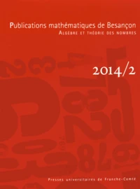 Publications mathématiques de Besançon N° 2/2014