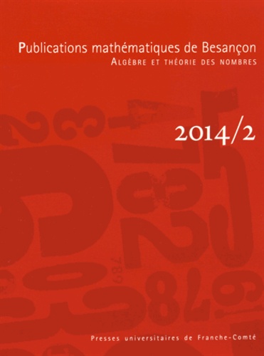 Christophe Delaunay - Publications mathématiques de Besançon N° 2/2014 : .