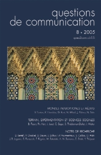 Gregory Kent et Jerry Palmer - Questions de communication N° 8/2005 : Mondes arabophones et médias.