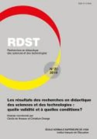 Les résultats des recherches en didactique des sciences et des technologies : quelle validité et à quelles conditions ?