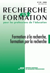 Formation à la recherche, formation par la recherche