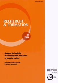 Analyse de l'activité des enseignants débutants et vidéoformation