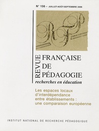 Bernard Delvaux et Agnès Van Zanten - Revue française de pédagogie N° 156 ; juillet-aoû : Les espaces locaux d'interdépendance entre établissements : une comparaison européenne.