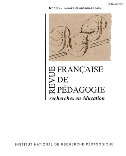Serge Calabre - Revue française de pédagogie N° 166, 2009 : .