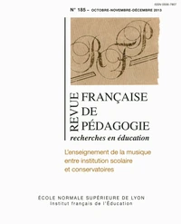 L'enseignement de la musique entre institution scolaire et conservatoires