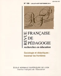 Sociologie et didactiques : traverser les frontières