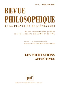 Les motivations affectives