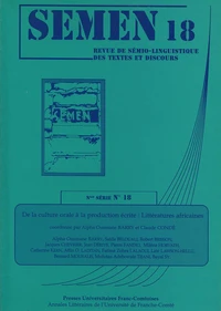 De la culture orale à la production écrite : littératures africaines