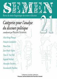 Catégories pour l'analyse du discours politique