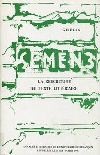 La réécriture du texte littéraire