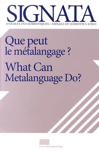 Que peut le métalangage ?