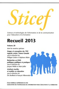 Philippe Cottier et Stéphane Allaire - Sticef N° 20 : Recueil 2013.