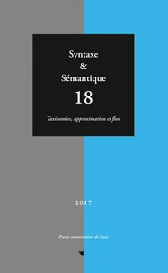 Syntaxe & Sémantique N° 18/2017