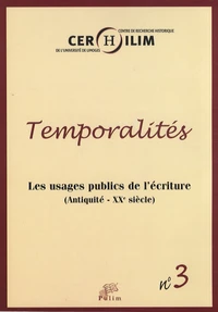 Les usages publics de l'écriture (Antiquité - XXe siècle)