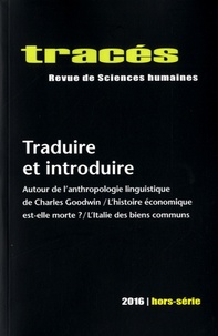 Pierre Charbonnier - Tracés Hors-série : Traduire et introduire.