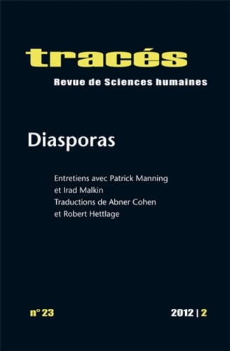 Patrick Manning et Irad Malkin - Tracés N° 23, 2012/2 : Diasporas.